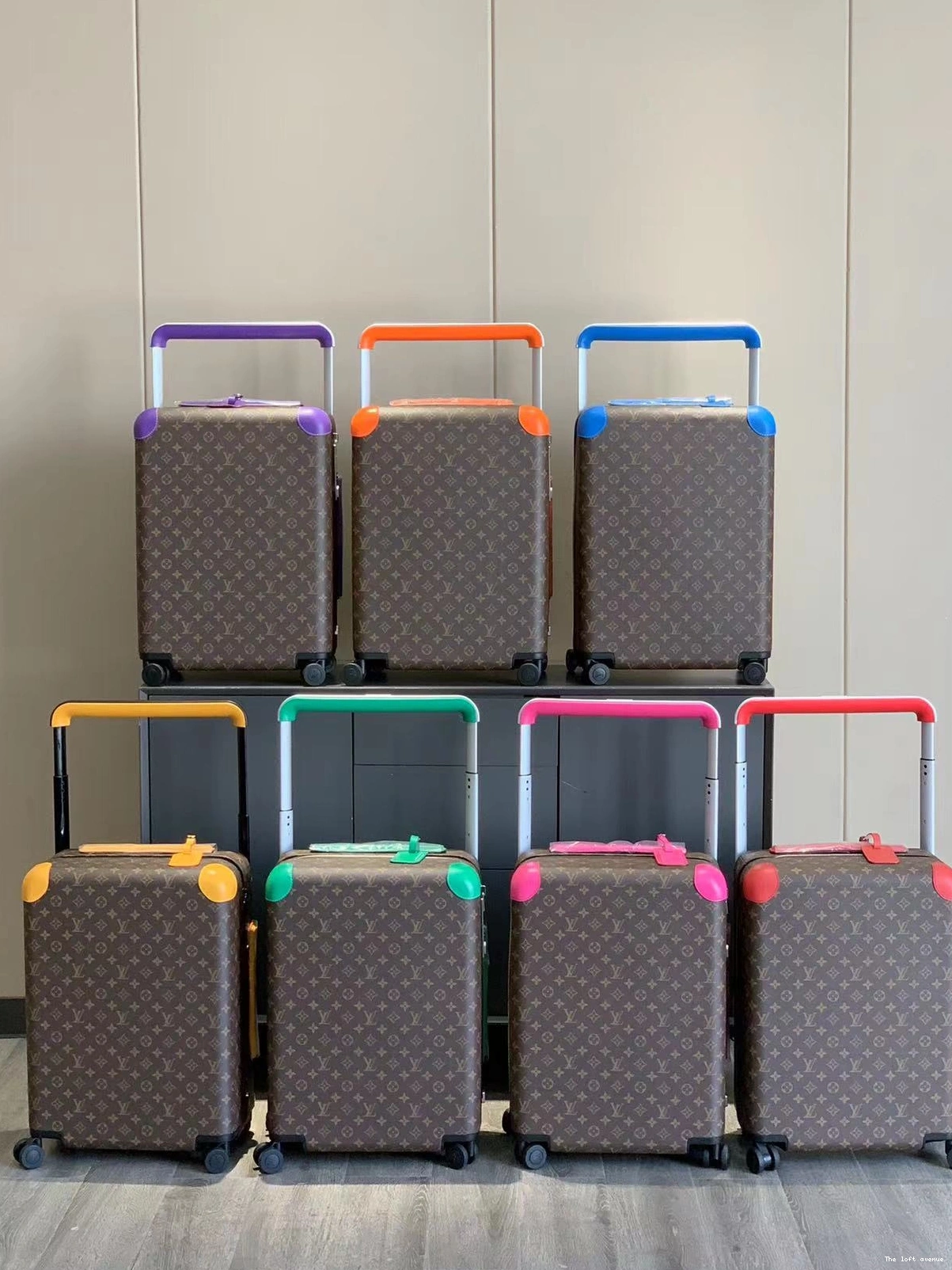 55 SUITCASE CUSTOM MACASSAR CANVAS CABIN HORIZON 37L 0814